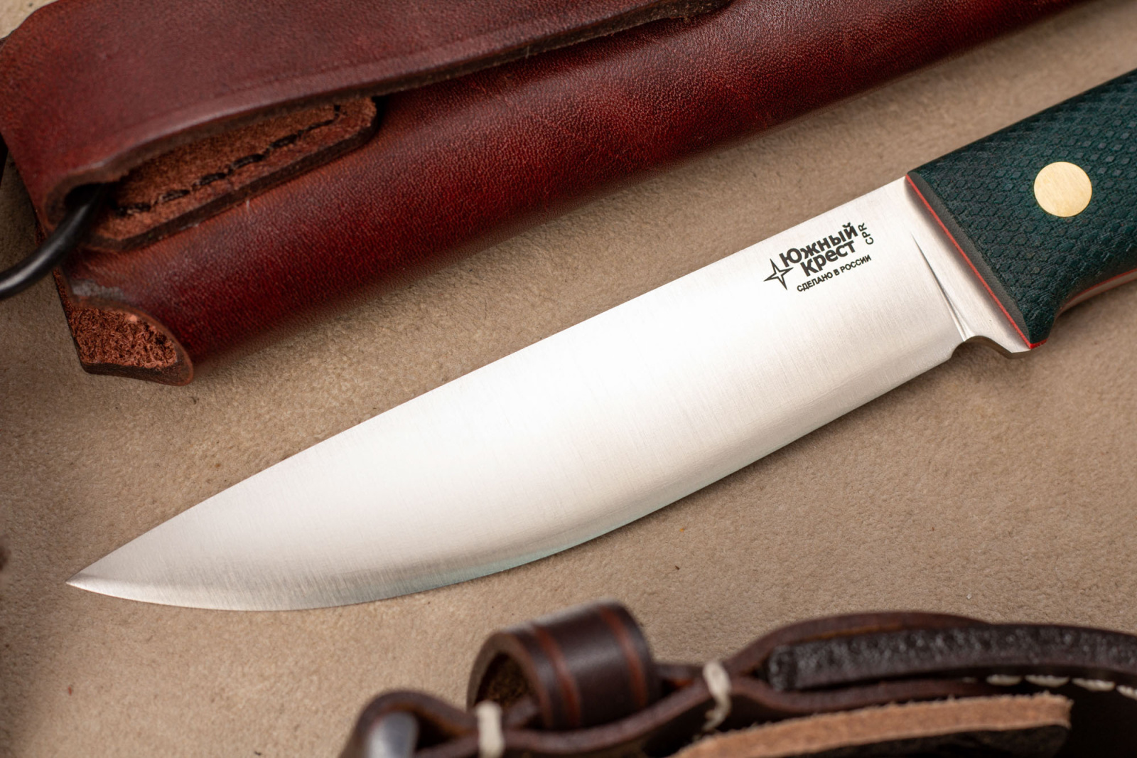 Нож Росомаха CPR изумруд конвекс Южный Крест