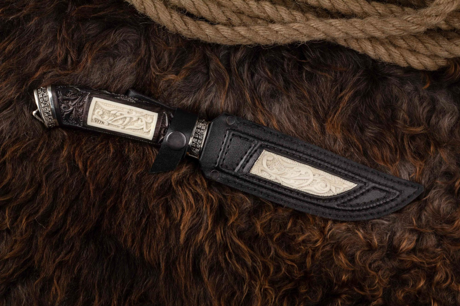 Нож Клык-2 дамаск Адамов