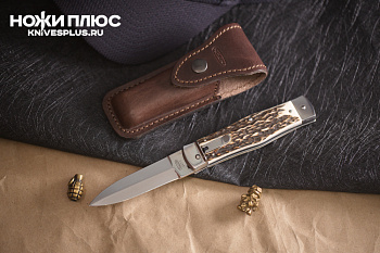 Автоматический нож Predator Hammer 440С рог оленя Mikov