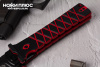 Нож складной Ронин D2 рукоять black/Red G10 НОКС