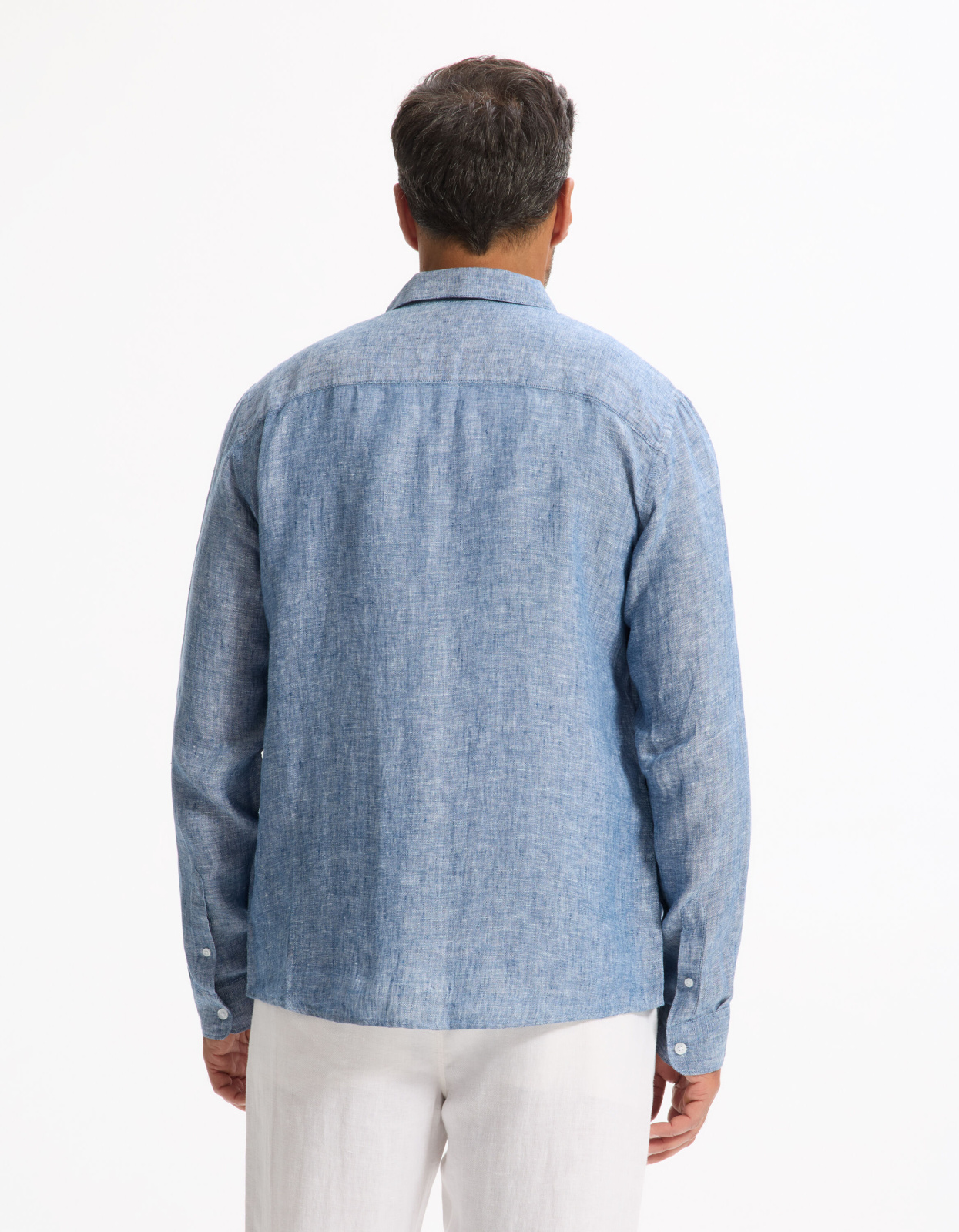 Сорочка -лён - шамбре 