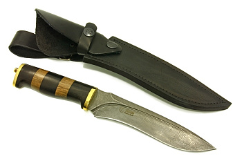 Нож Волк Сталь Дамаск Нож Волк Сталь Дамаск