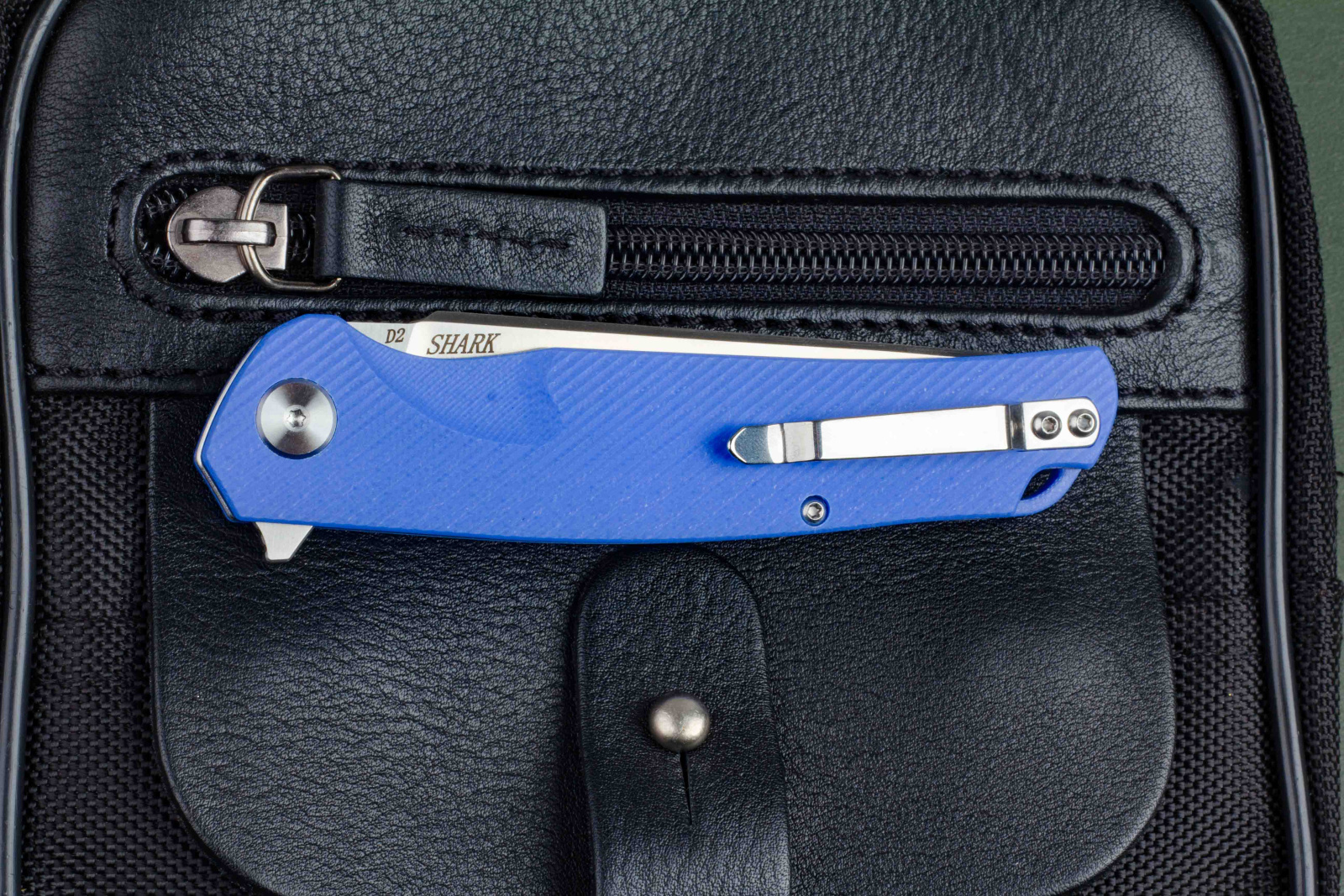 Нож складной Shark (Шарк) blue Кизляр