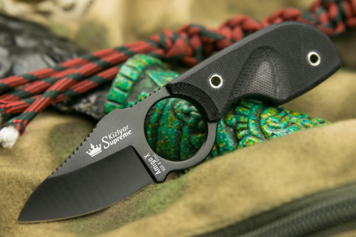 Нож amigo X AUS-8 Black Titanium