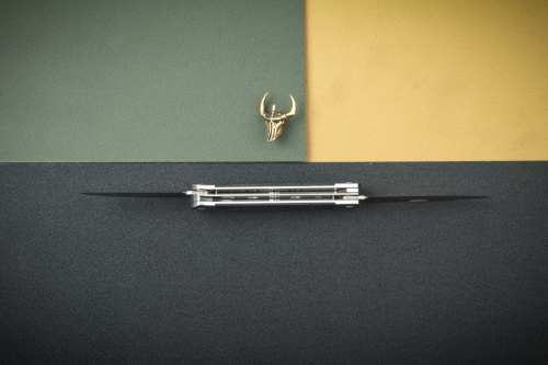 Нож складной Lord D2 микарта черная Кизляр