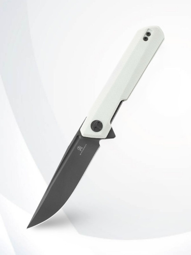 Нож Bestechman Dundee grey titanized сталь D2, рукоять White G10