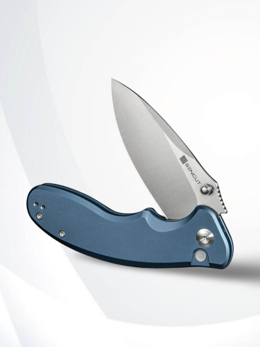 Складной нож Sencut Cybrix satin сталь 9Cr18MoV, рукоять Blue Aluminum