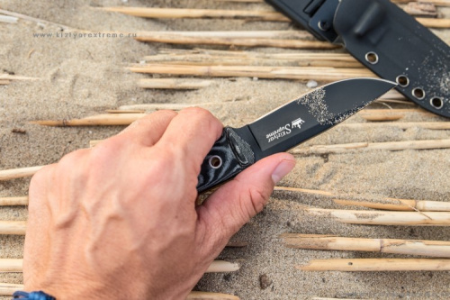 Нож Santi AUS-8 Black Titanium