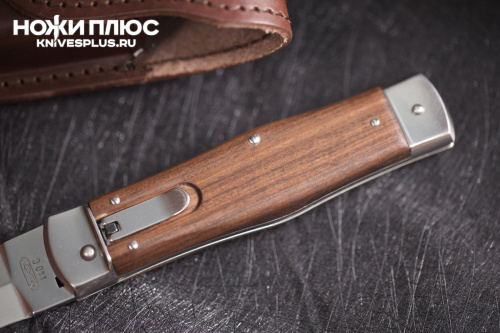 Автоматический нож Predator Hammer 440C дерево притины  Mikov