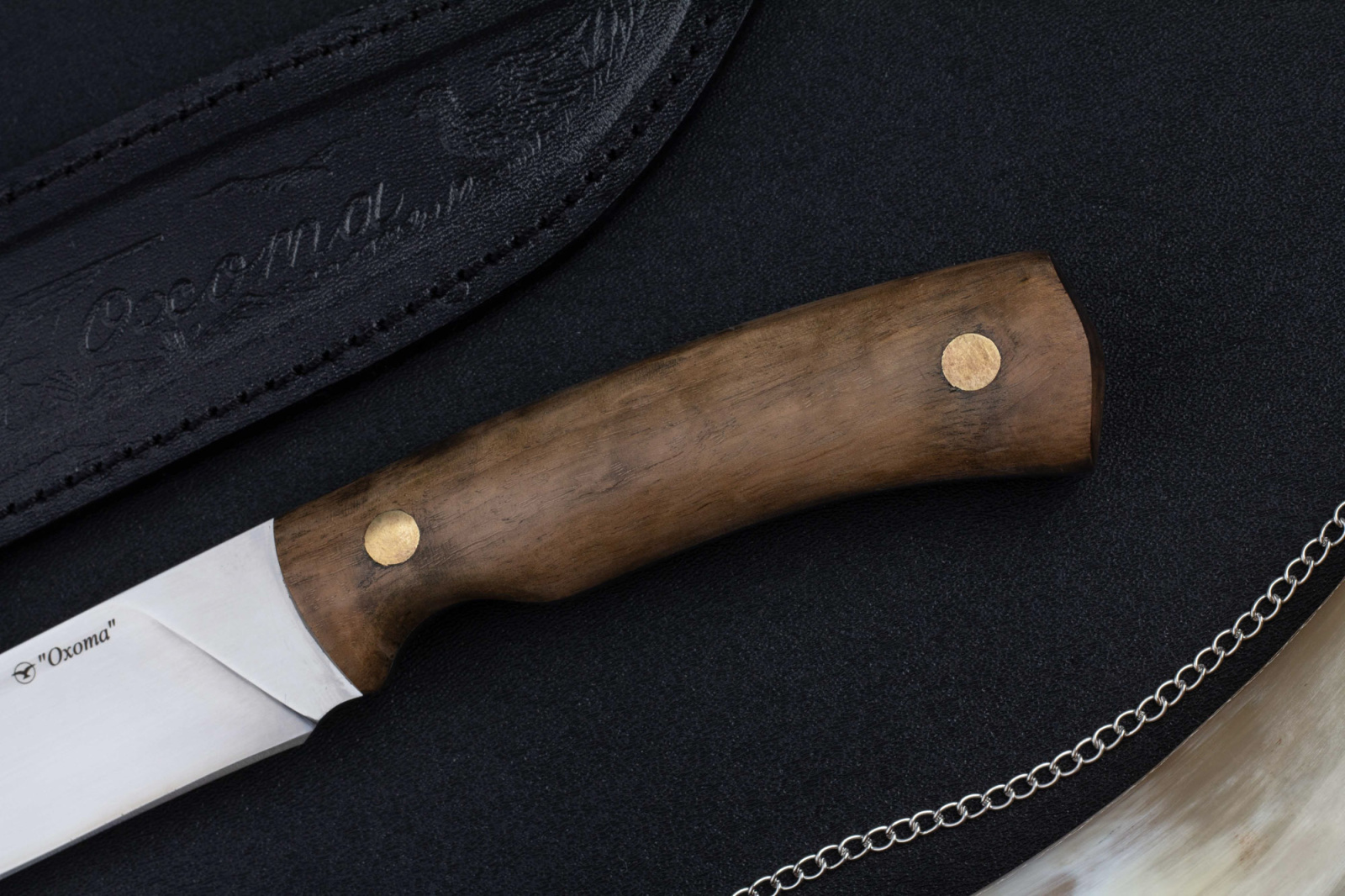 Нож Охота - 65х13 клепанный Беркут Кизляр