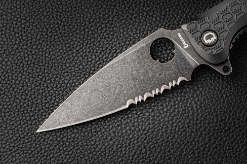 Складной нож Daggerr Resident serrated blackwash черный Складной нож Daggerr Resident serrated blackwash черный