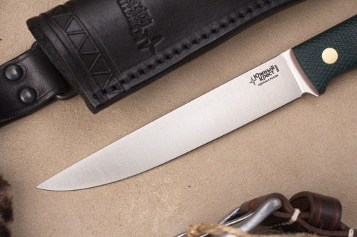 Нож Рыбацкий L N690 изумруд конвекс Южный Крест