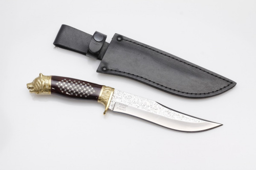 Нож Медведь Сталь Х12МФ Граб Унцукульская насечка Нож Медведь Сталь Х12МФ Граб Унцукульская насечка