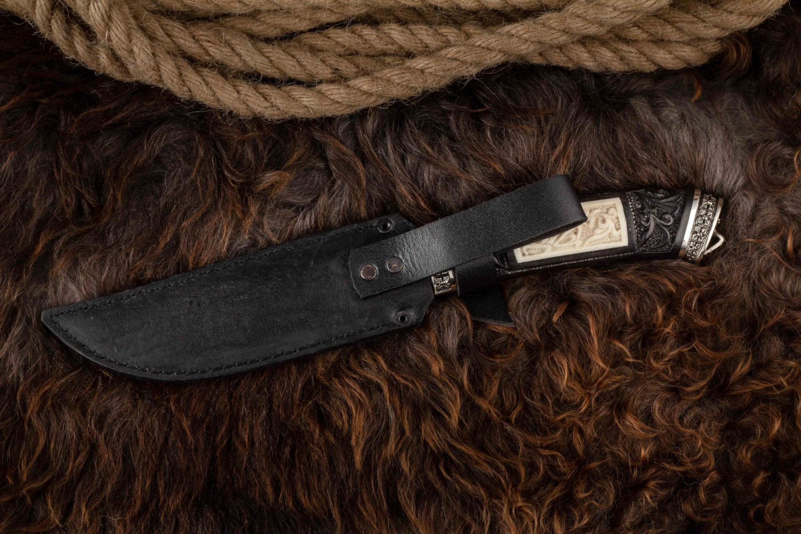 Нож Клык-2 дамаск Адамов