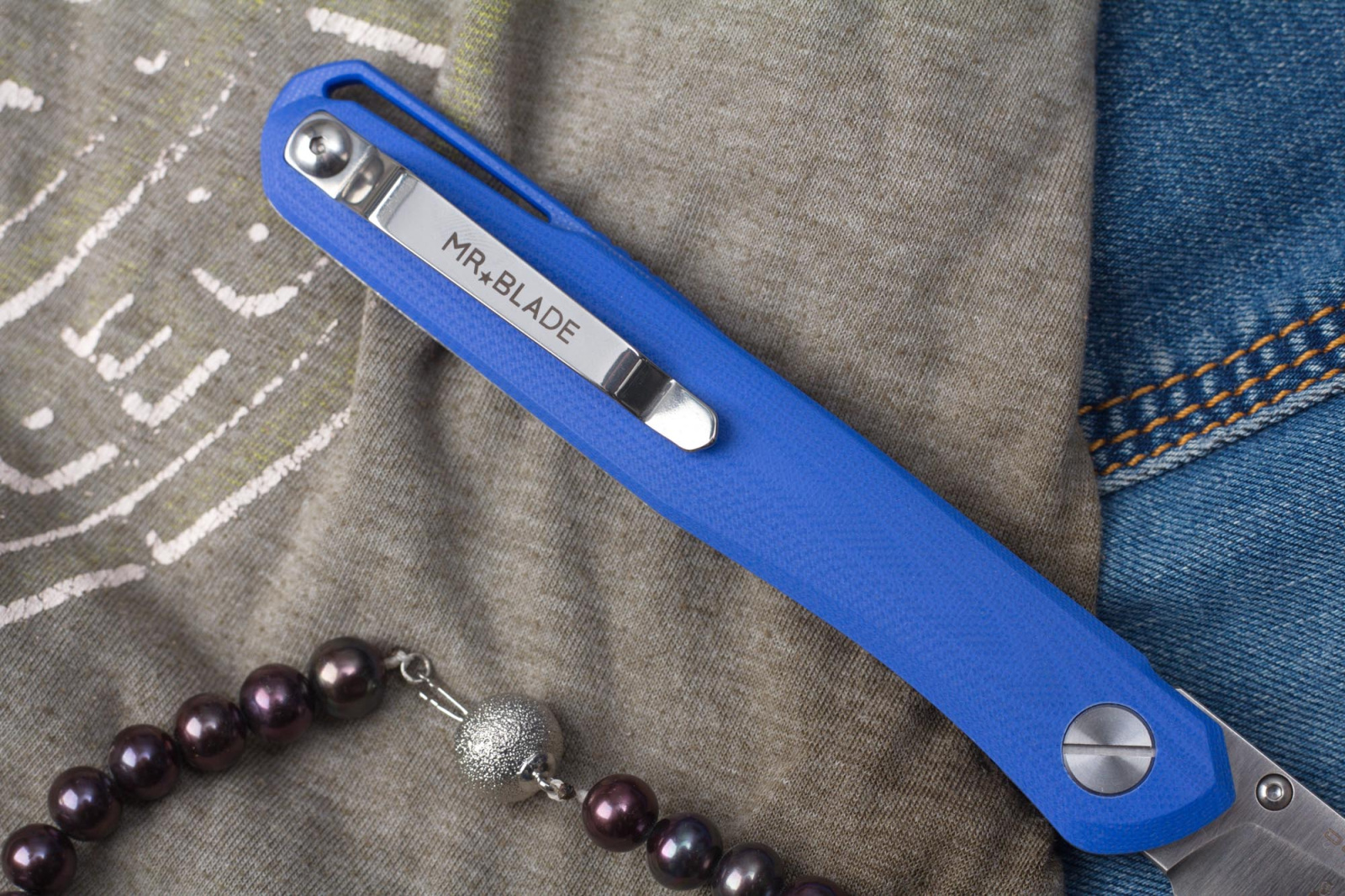 Нож складной astris G10 blue автограф