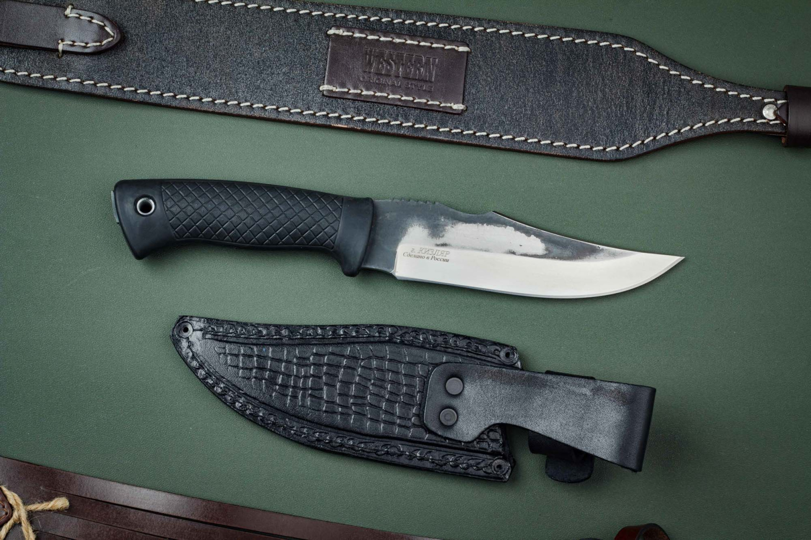 Нож Тайгер Х12  резина Беркут