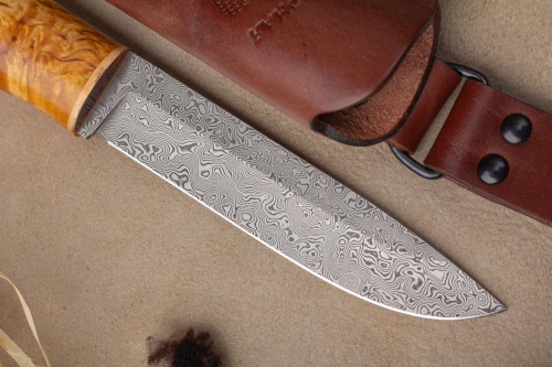 Нож Tapio - дамаск к.б.Северная корона