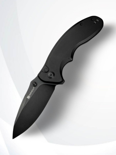 Складной нож Sencut Cybrix black сталь 9Cr18MoV, рукоять Black Aluminum