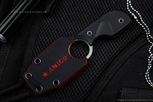 Нож шейный Amigo X  D2 Satin Black
