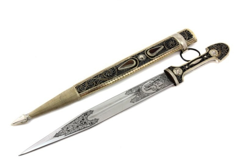 Кинжал сувенирный модель № 7 инкрустированный Поиск Кизляр