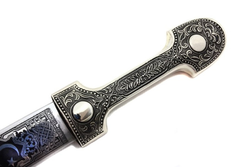 Кинжал сувенирный модель № 5 кожа/мельхиор Беркут Кизляр