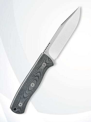 Нож QSP Bison V2 D2 satin, Denim micarta, w/ Kydex sheath