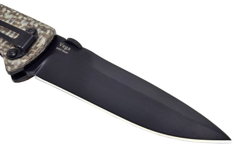 Складной нож Vega 440C Black