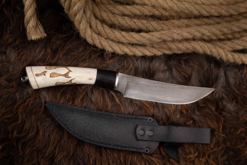 Нож Тур дамаск Адамов