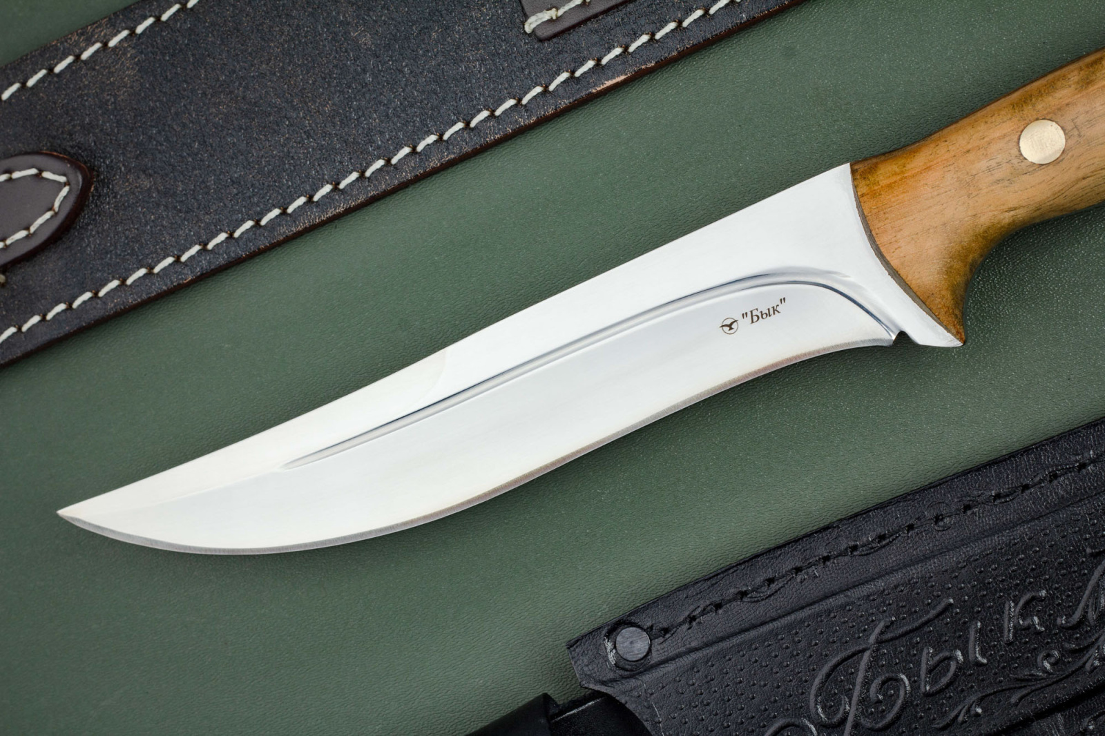 Нож Бык - 65Х13/орех Беркут Кизляр