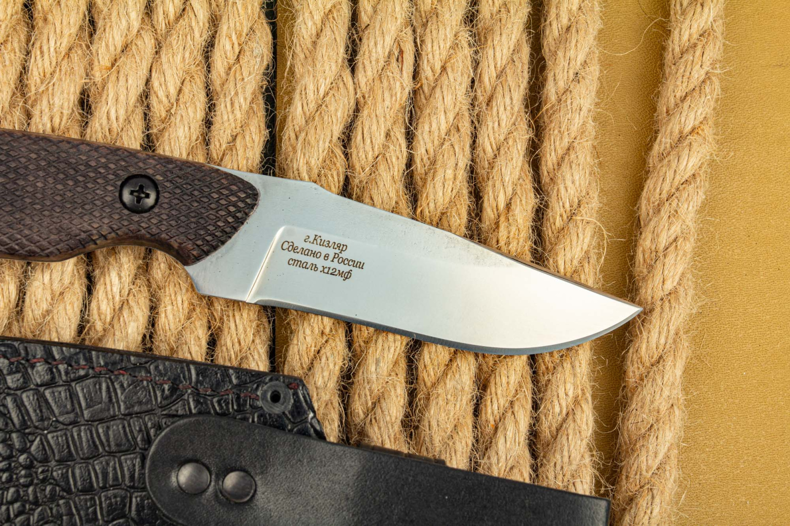 Нож Терек -Х12мф орех