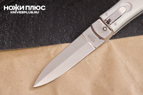 Автоматический нож Predator 420C пластик серый Mikov