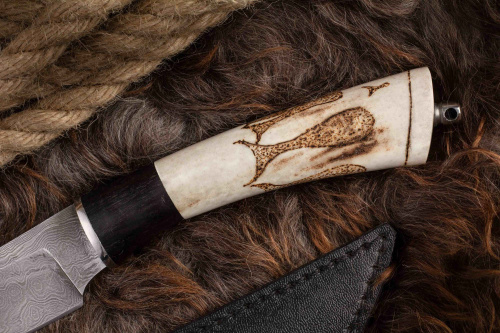 Нож Тур дамаск Адамов