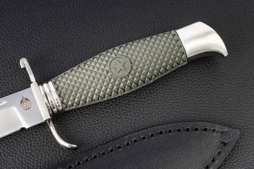 Нож Финка НКВД Х12мф эластрон зеленый Андреев