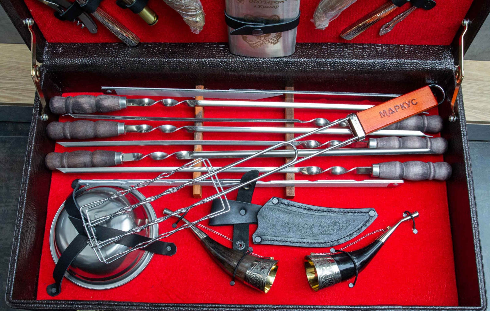 Шашлычный набор с рогами №12 Беркут