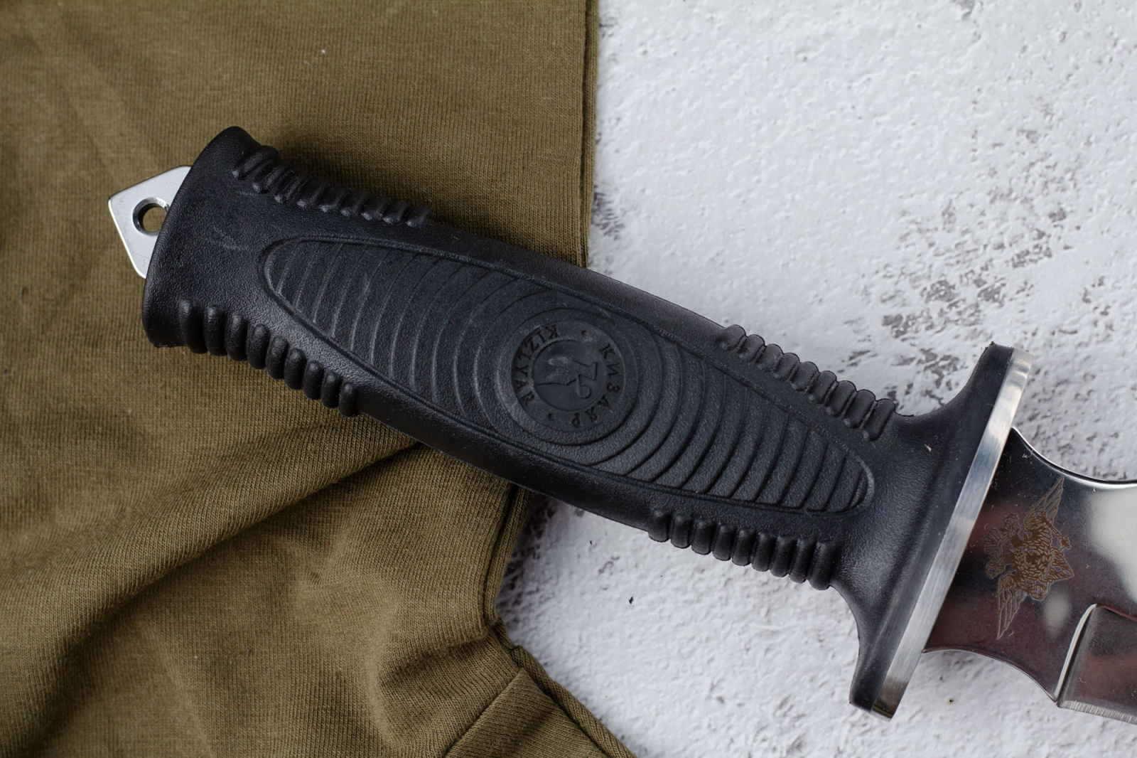 Нож Сталкер - эластрон с символикой МВД Нож Сталкер - эластрон с символикой МВД