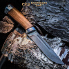 Нож Бекас АиР (орех) дамасская сталь ZD-0803