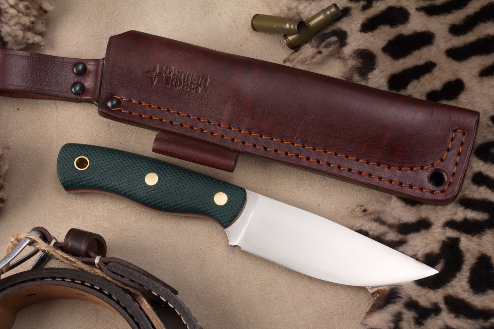 Нож Барибал CPR изумруд конвекс Южный Крест Нож Барибал CPR изумруд конвекс Южный Крест