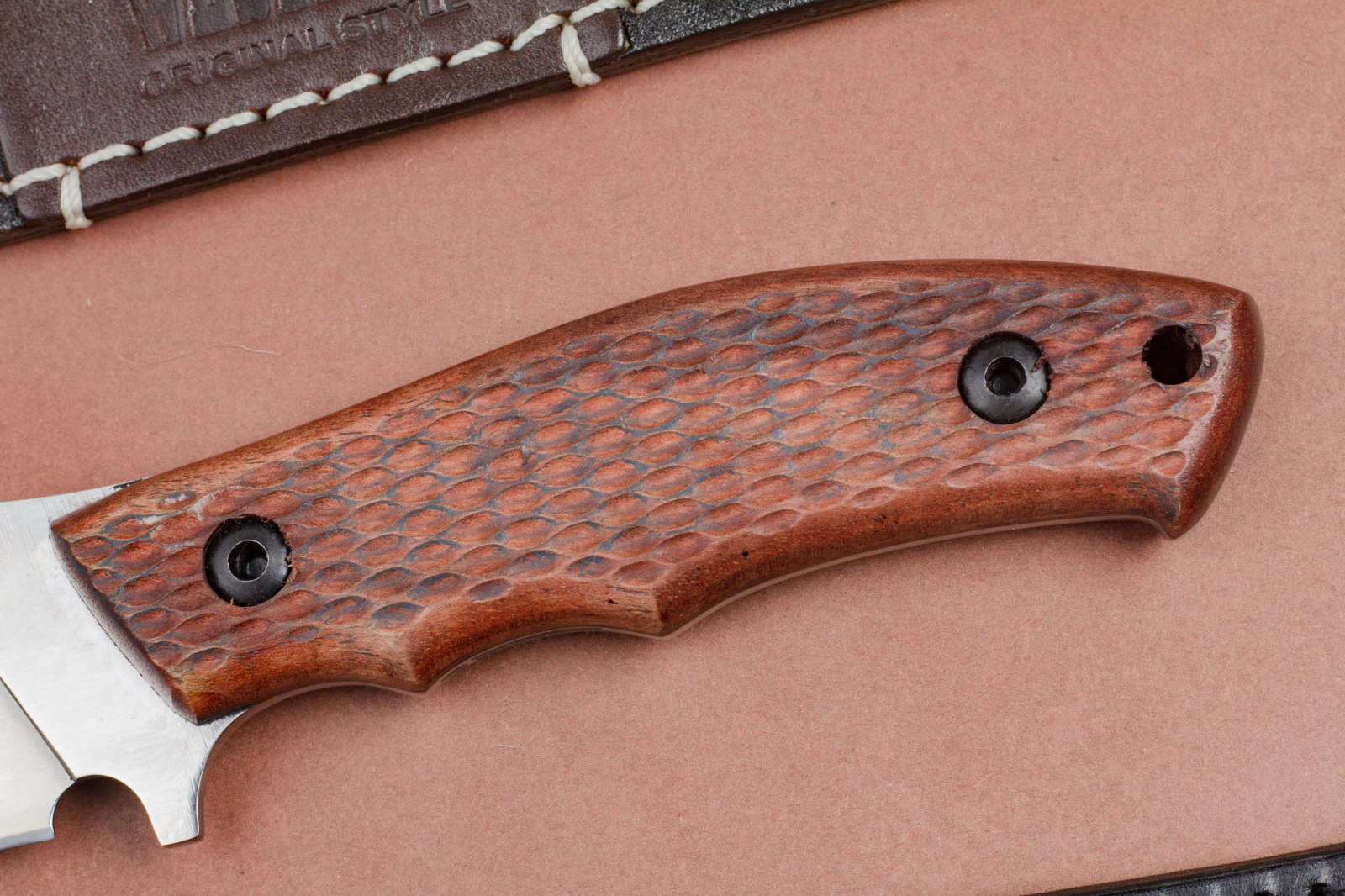 Нож Патриот Х12МФ орех Андреев д.В.