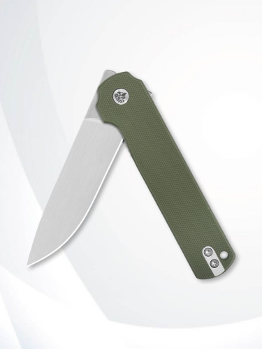Нож QSP Lark Satin сталь 14C28N, рукоять Green G10