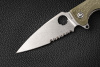 Складной нож Daggerr Resident serrated stonewash олива
