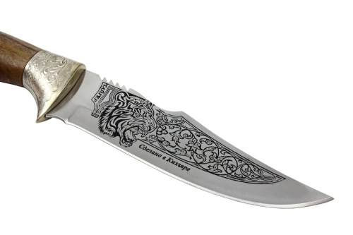 Нож Тайгер - мельхиор/орех Беркут Кизляр