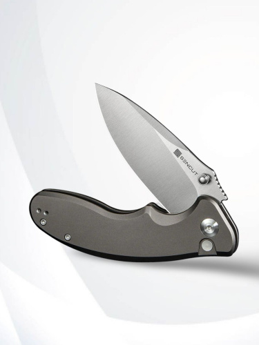 Складной нож Sencut Cybrix satin сталь 9Cr18MoV, рукоять Gray Aluminum