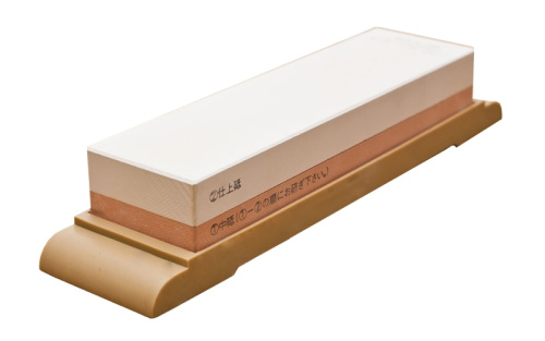 Японский комбинированный точильный водный камень  400/1200 на подставке Suehiro SH/KC-1800