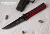 Нож складной Ронин D2 рукоять black/Red G10 НОКС