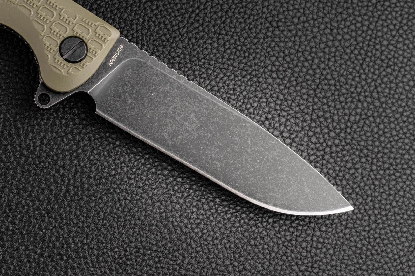 Нож Wocket blackwash WKFRNOLBW сталь 8Cr14MoV рукоять Olive FRN