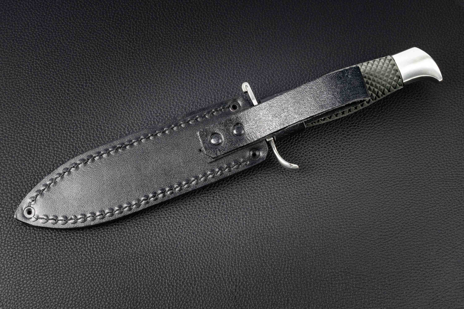 Нож Финка НКВД Х12мф эластрон зеленый Андреев