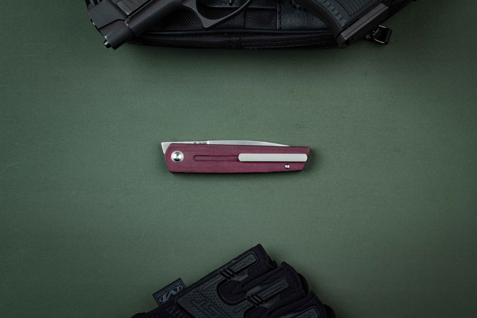 Складной нож Artisan Cutlery Sirius сталь S35VN, рукоять Burgundy Micarta
