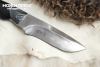Нож Лунная ночь Сталь Дамаск Серебро Нож Лунная ночь Сталь Дамаск Серебро