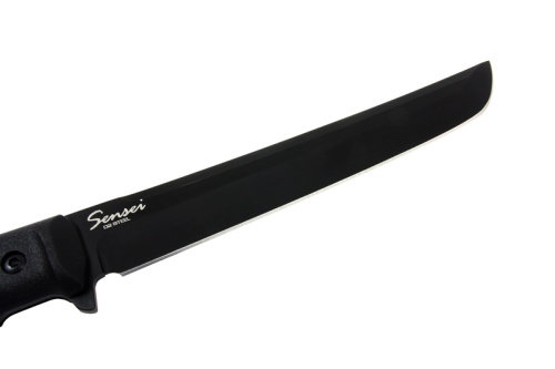 Нож Sensei AUS-8 black Titanium Black