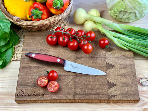 Нож кухонный alexander C AUS-8 Red G10 Russo Knives